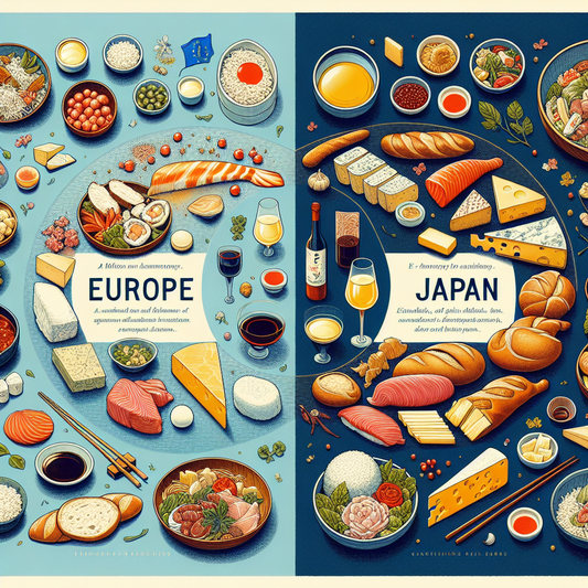 【The Difference of Food Culture】Comparison of Food Ingredients and Food Habits in Europe and Japan